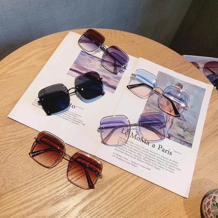 Gradient Rimless Sunglasses Foreland Eyewear