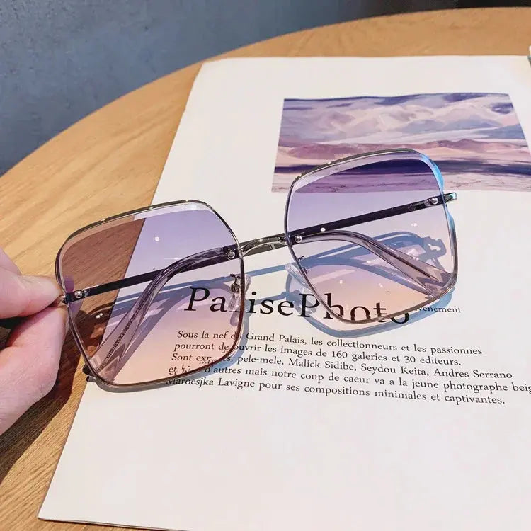 Gradient Rimless Sunglasses Foreland Eyewear