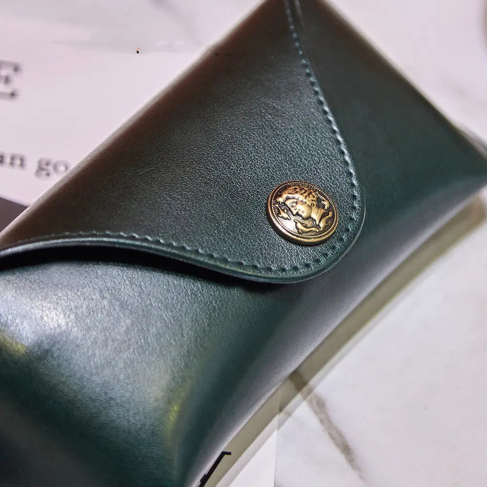 Vintage Handmade Soft Leather Case Foreland Eyewear