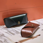 Vintage Handmade Soft Leather Case Foreland Eyewear