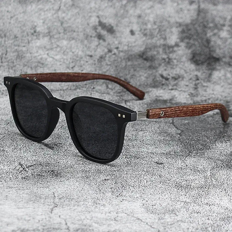 Wood Grain Polarized Sunglasses Foreland Eyewear