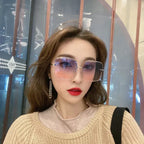 Gradient Rimless Sunglasses Foreland Eyewear