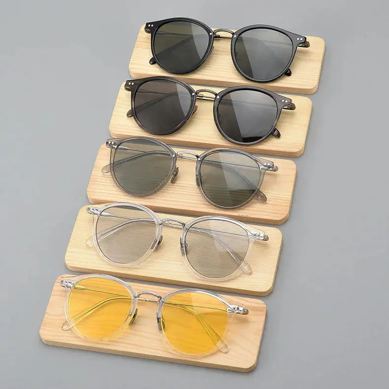Japanese Handmade Titanium Polarized Sunglasses Foreland Eyewear